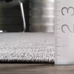 Raina Gray Tribal Zig Zag Outdoor Rug, 5x8