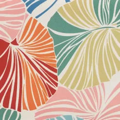 Rainbow Leaves Outdoor Square Throw Pillow