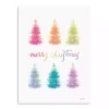 Rainbow Merry Christmas Canvas Art Print