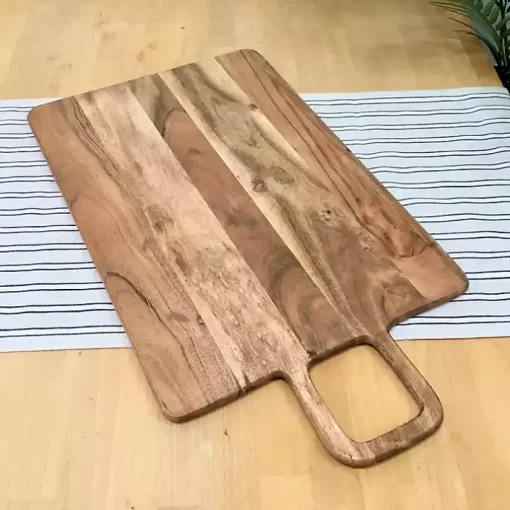 Rectangle Acacia Wood Paddle Handle Board