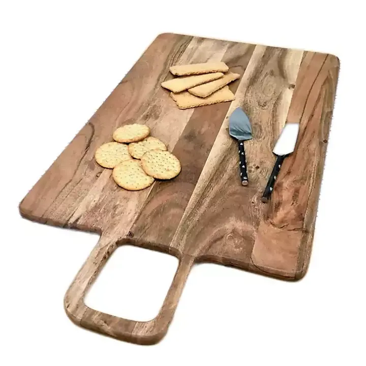 Rectangle Acacia Wood Paddle Handle Board