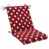 Red & White Polka Dot Outdoor Chair Cushion