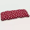 Red & White Polka Dot Outdoor Settee Cushion