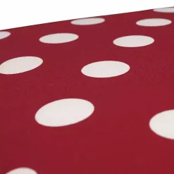 Red & White Polka Dot Tufted Square Cushion Set