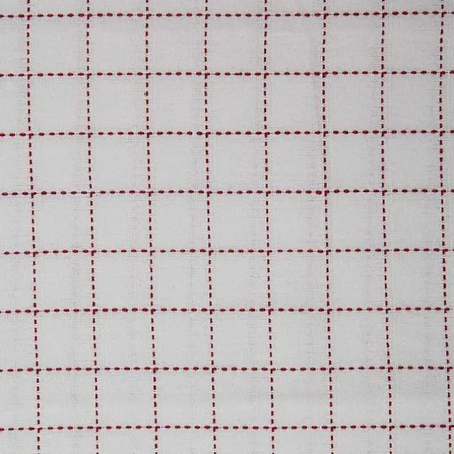 Red & White Woven Patterns 5-pc. Dish Towel Set