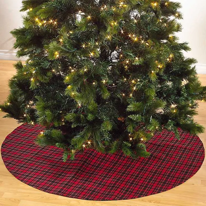 Red and Black Classic Plaid Tree Skirt