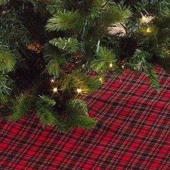 Red and Black Classic Plaid Tree Skirt