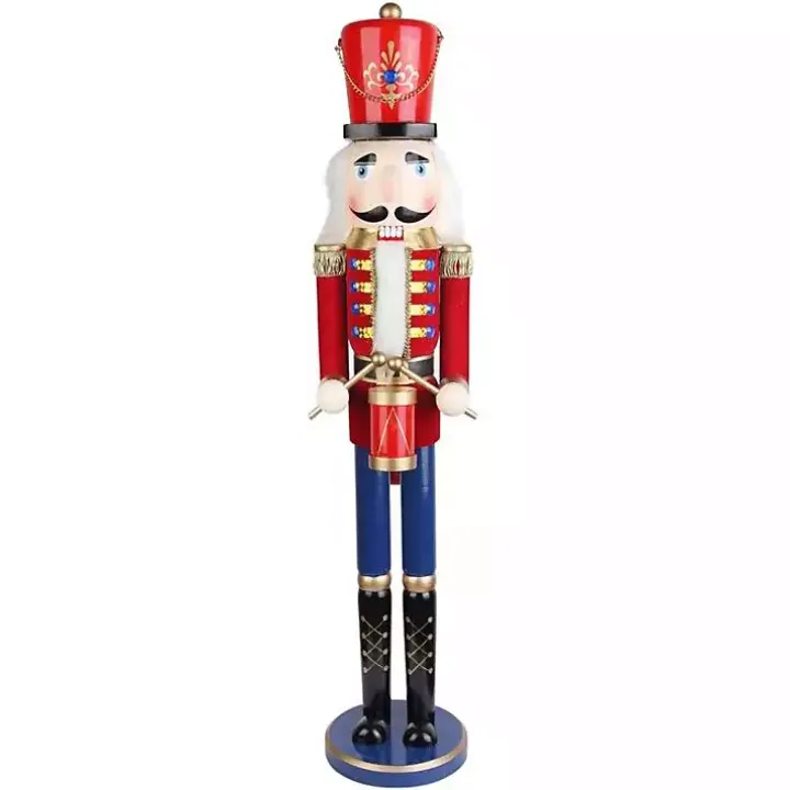 Red and Blue Drummer Boy Nutcracker