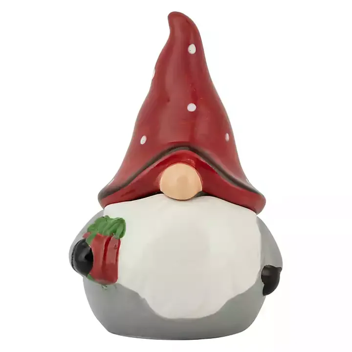 Red and Gray 4-Pc. Christmas Gnome Set