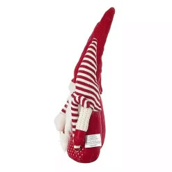 Red and White Plush Gnome Decoration