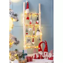 Red and White Plush Gnome Decoration