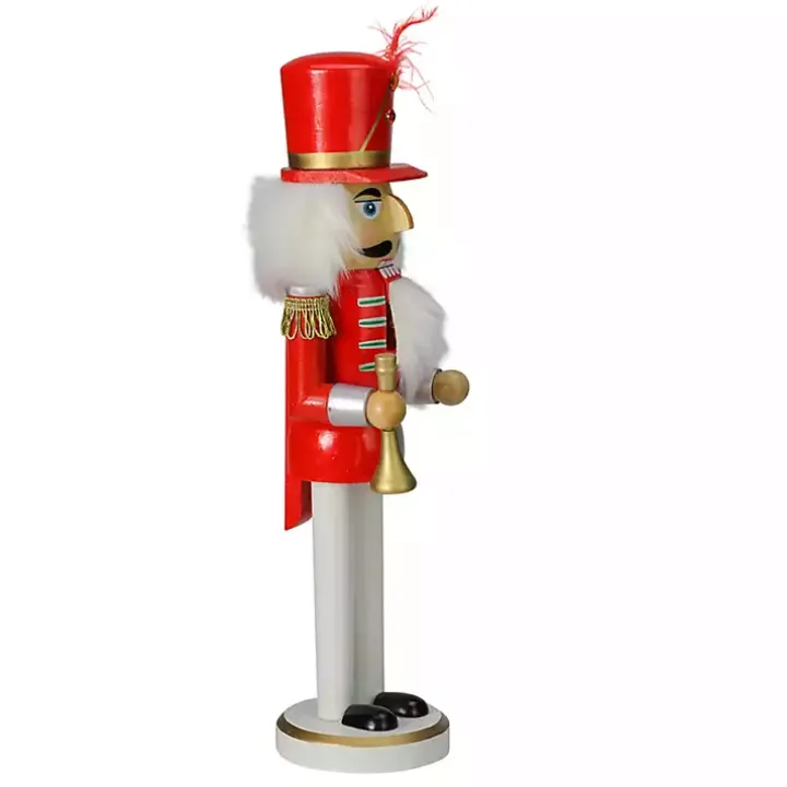 Red and White Wooden Nutcracker