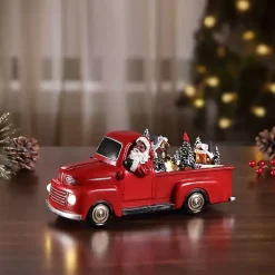 Red Animated Santa Claus Truck