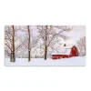 Red Barn Winter Wonderland Canvas Print, 60x30 in.