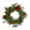 Red Berry and Pine Mix Wreath