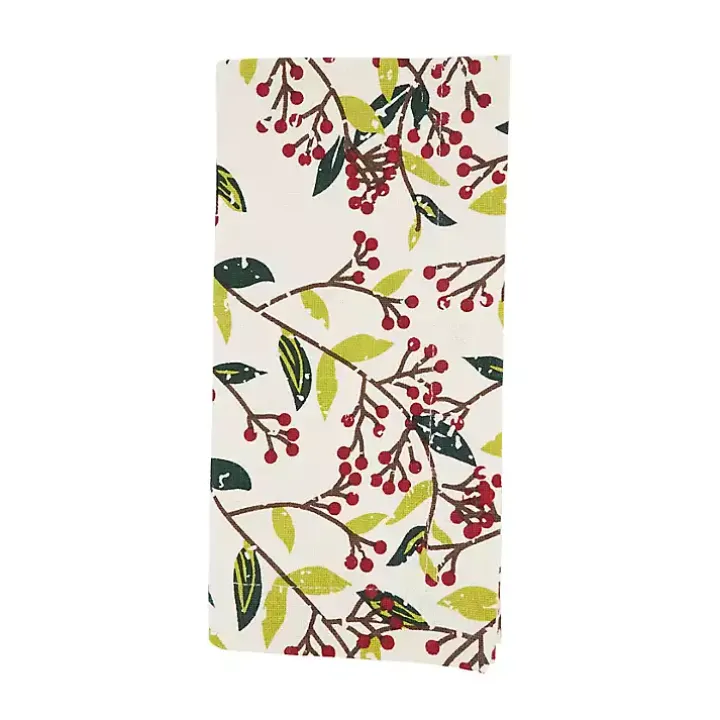 Red Berry Delight Cotton Napkins, Set of 4