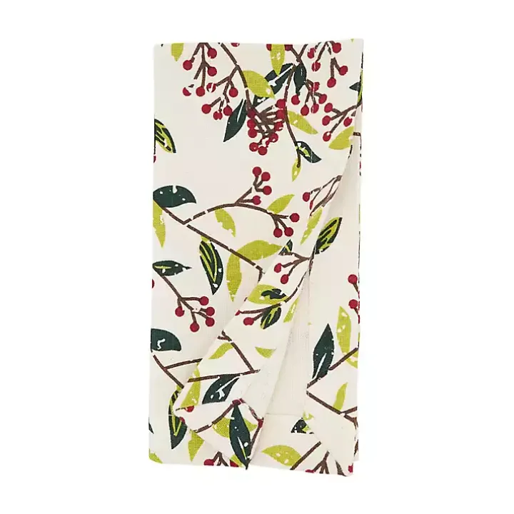 Red Berry Delight Cotton Napkins, Set of 4