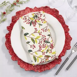 Red Berry Delight Cotton Napkins, Set of 4