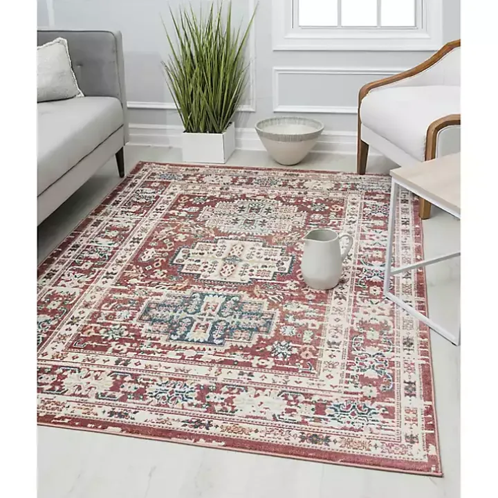 Red Cardinal Sundara Gabriel Area Rug, 5x7