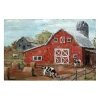 Red Country Barn Giclee Canvas Art Print