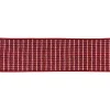 Red Houndstooth 10 yard Christmas Ribbon