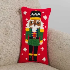 Red Jolly Nutcracker Mini Pillow