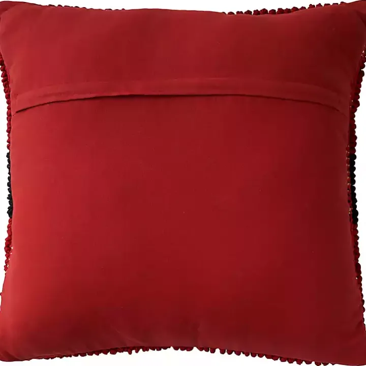 Red Knit Santa Belt Pillow