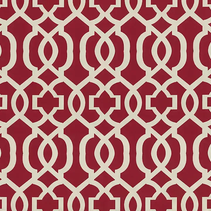 Red New Geometric 2-pc. Large Lumbar Pillow Set