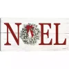 Red Noel Wreath Canvas Art Print