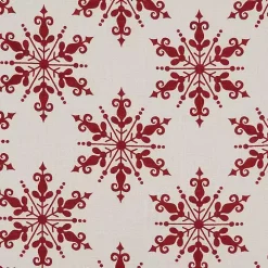 Red Snowflake Christmas Placemats, Set of 4