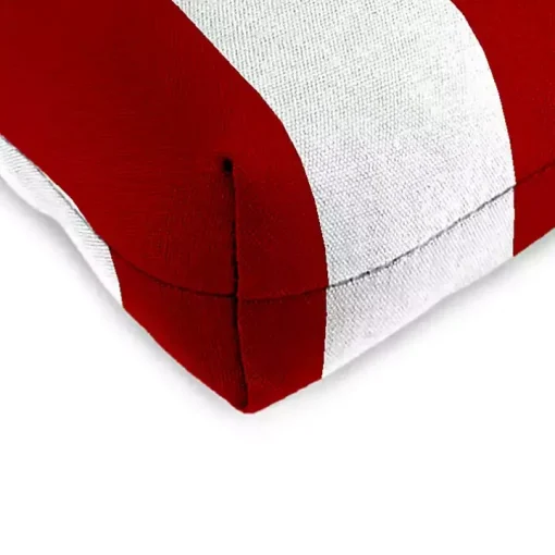 Red Stripe French 2-pc. Outdoor Wicker Cushion Set