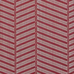 Red Textured Twill Weave Placemats, Set of 6