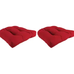 Red Veranda Outdoor Wicker Cushions, Set of 2