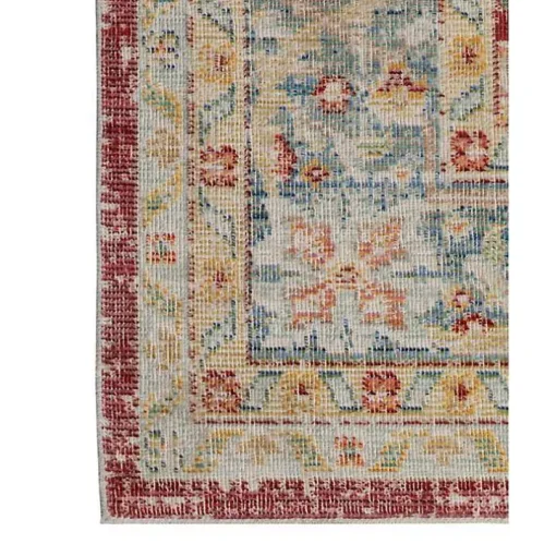 Red Vintage Medallion Area Rug, 2x3