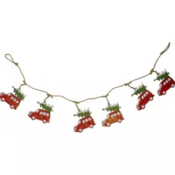 Red Vintage Truck Christmas Tree Garland
