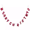 Red Wool Merry Christmas Banner