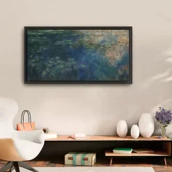 Reflections of Clouds Framed Canvas Art Print