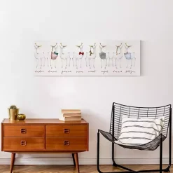 Reindeer Lineup Canvas Art Print