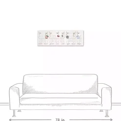 Reindeer Lineup Canvas Art Print