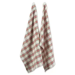 Reindeer Plaid 3-pc. Dishtowel & Potholder Set