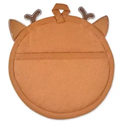 Reindeer Plaid 3-pc. Dishtowel & Potholder Set