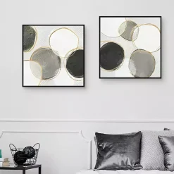 River Bottom Framed Canvas Art Prints, Set of 2