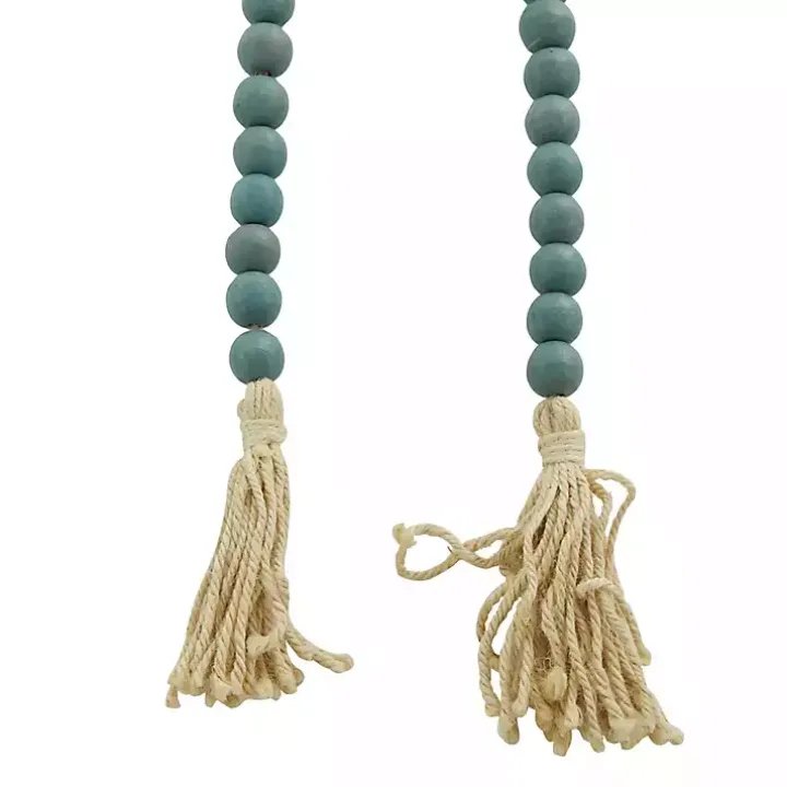 Robin's Egg Blue Bohemian Tassel Garland