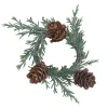 Rosemary Pinecone Wreath Napkin Rings, Set of 4