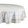 Round Sweet Spring Plaid Tablecloth, 70 in.