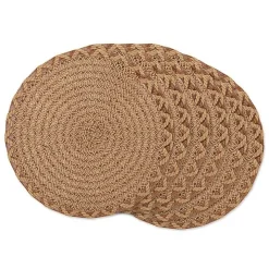 Round Woven Lattice Placemats, Set of 6
