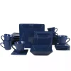 Royal Blue Squared 30-pc. Dinnerware Set