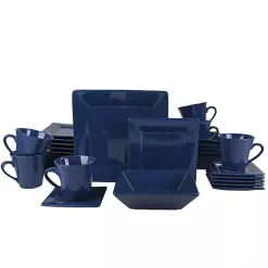 Royal Blue Squared 30-pc. Dinnerware Set