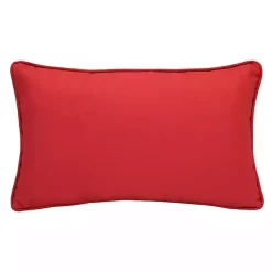 Ruby Red Outdoor Lumbar Pillow