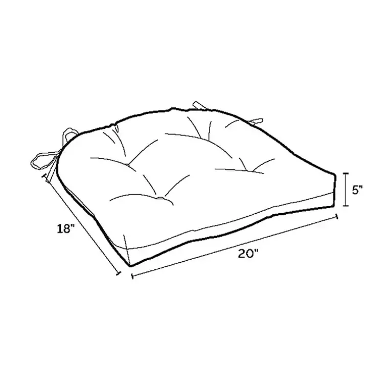 Ruby Tropical 2-pc. Outdoor Wicker Cushion Set